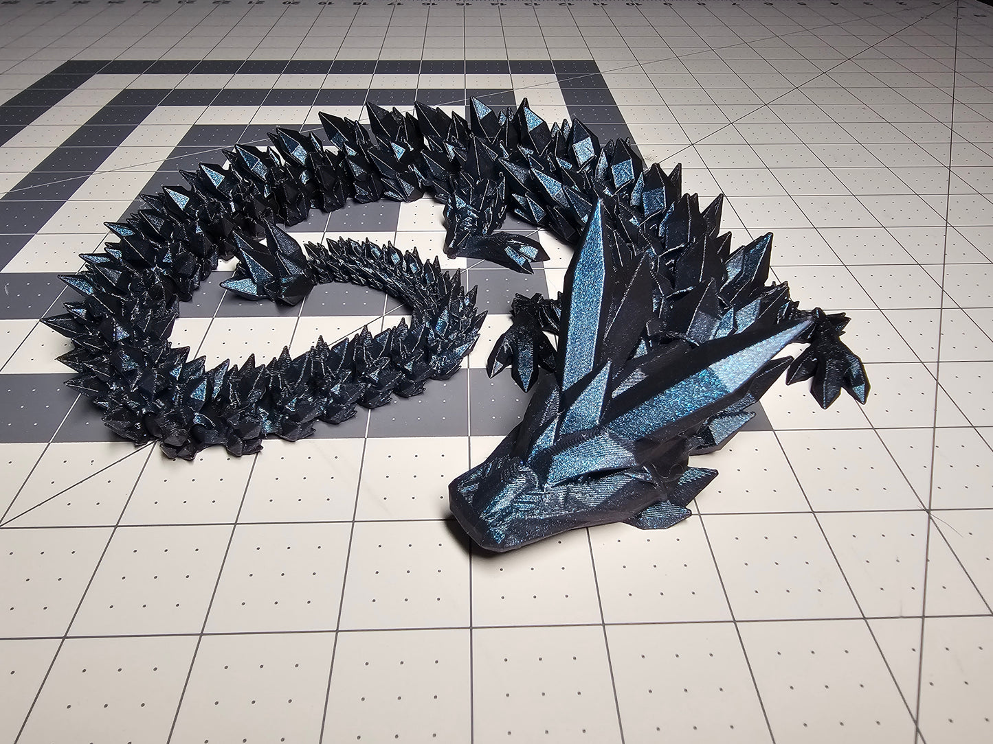 Articulated Crystal Dragon 3D Prints