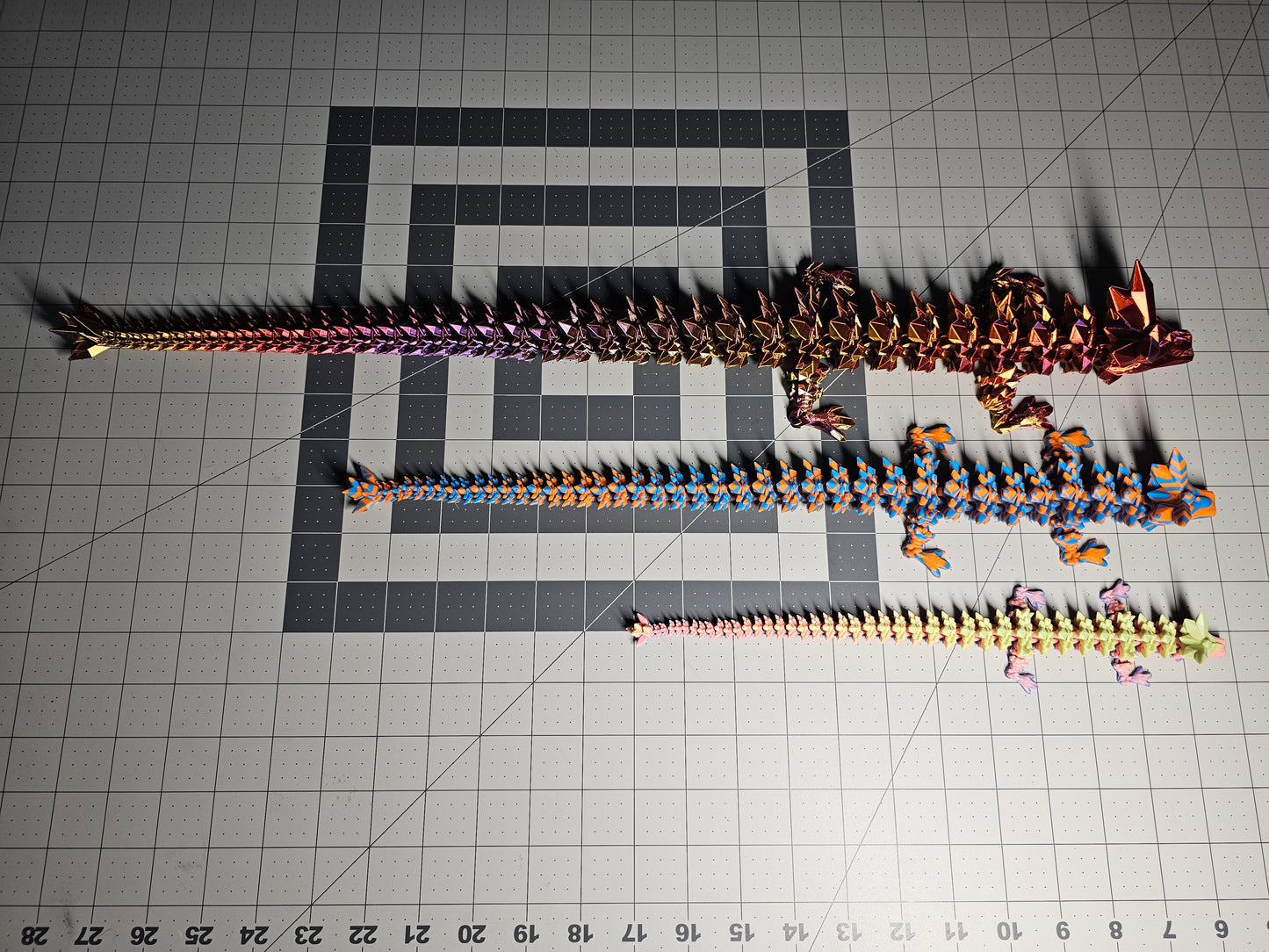 Articulated Crystal Dragon 3D Prints