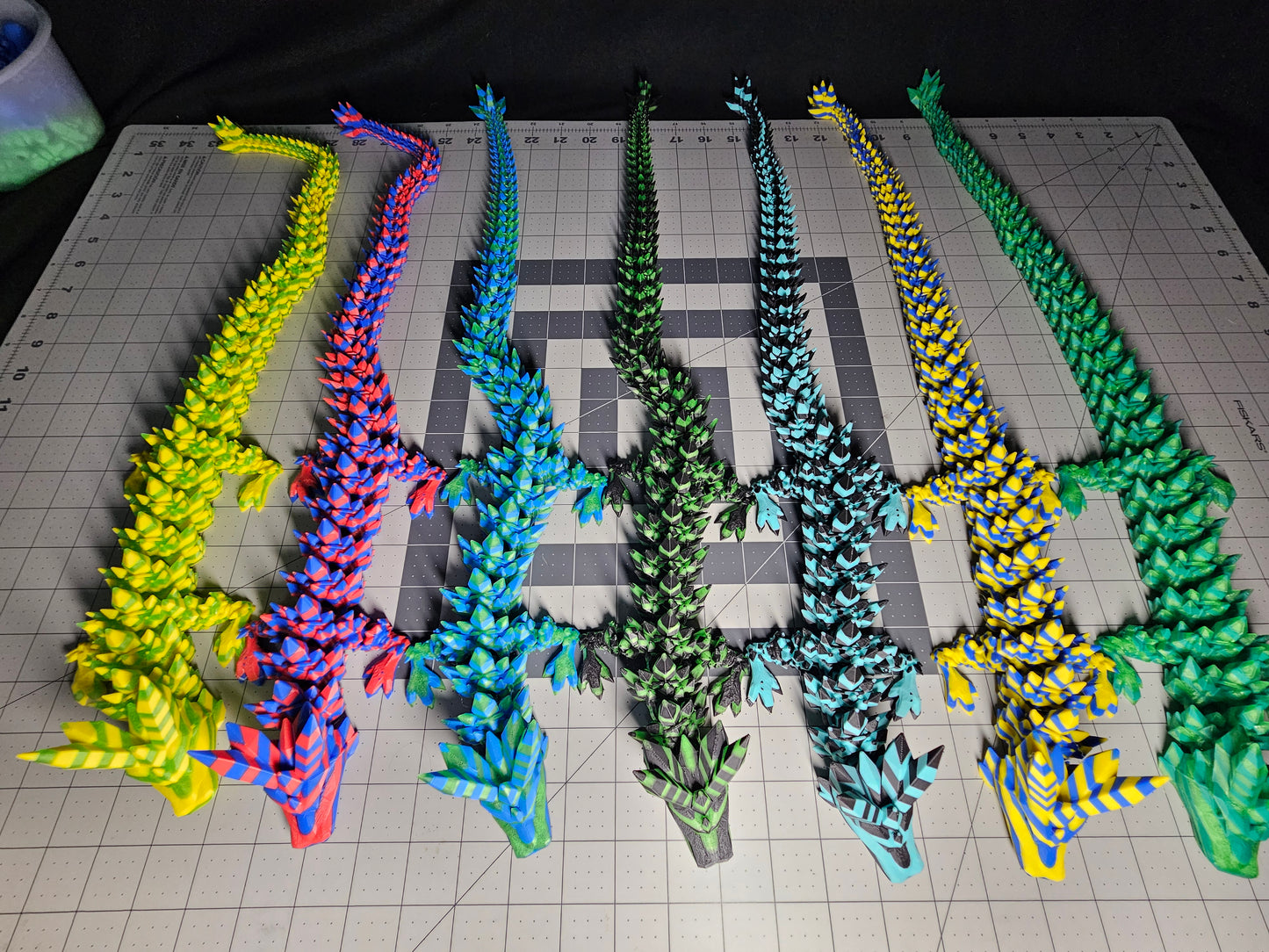 Articulated Crystal Dragon 3D Prints