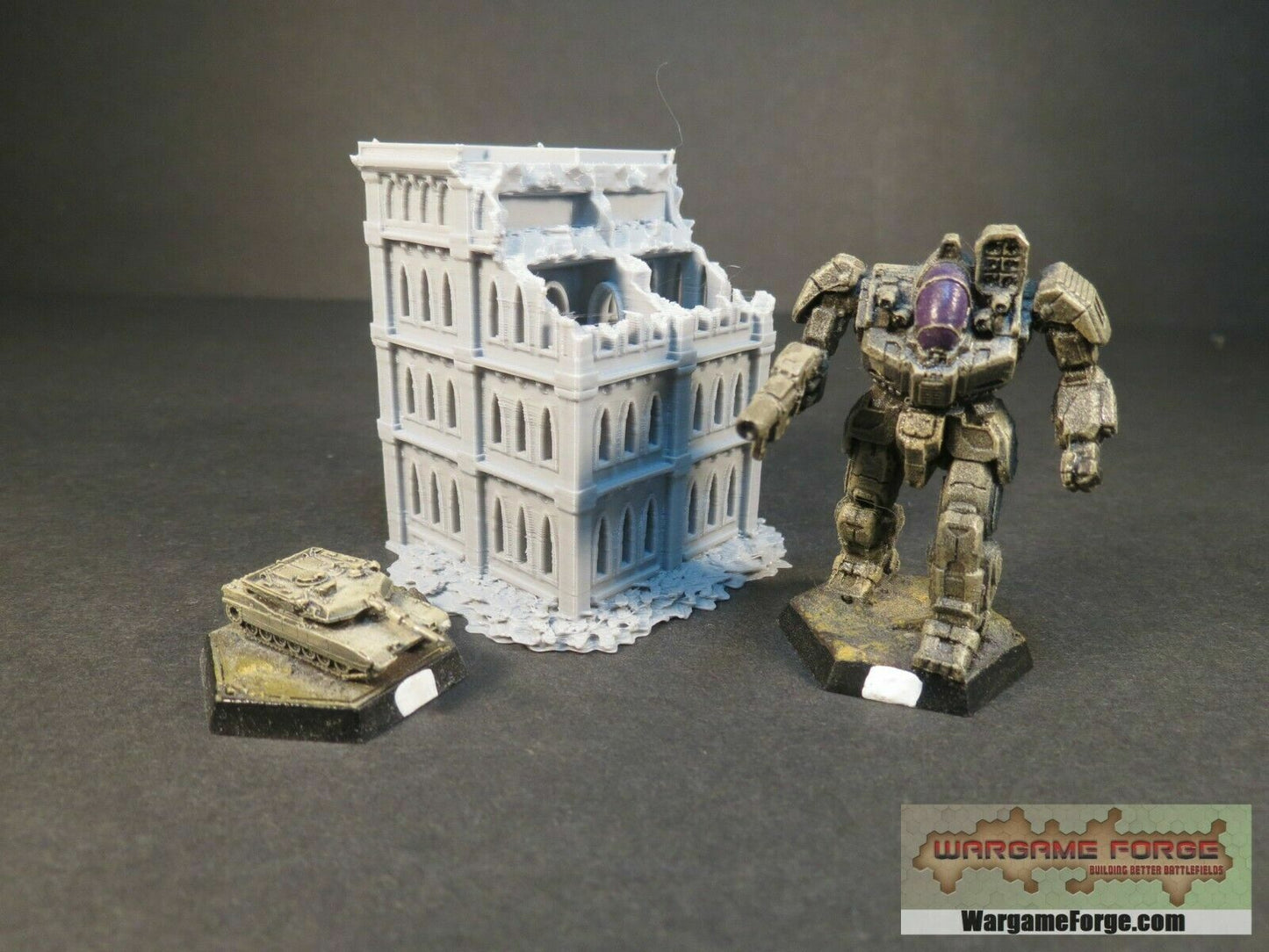 Gothic Epic Ruined Building 11 | Tabletop Wargame Terrain | Battletech | Warhammer