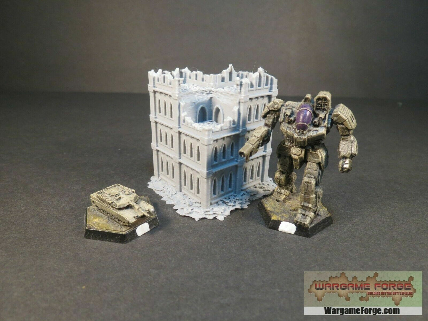 Gothic Epic Ruined Building 12 | Tabletop Wargame Terrain | Battletech | Warhammer