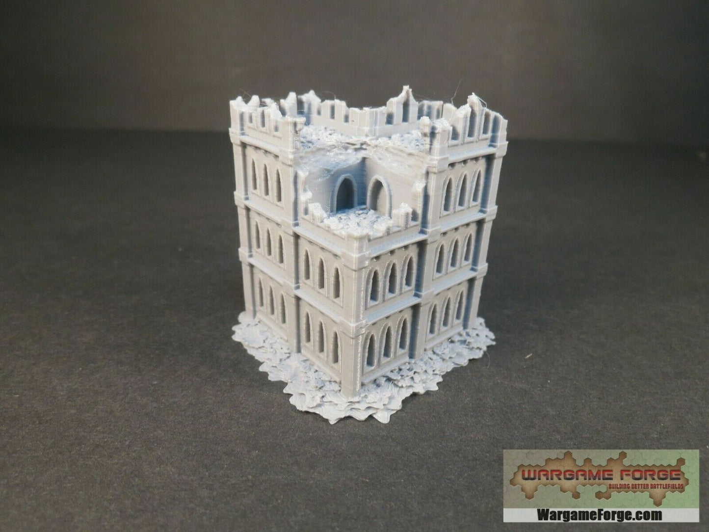 Gothic Epic Ruined Building 12 | Tabletop Wargame Terrain | Battletech | Warhammer