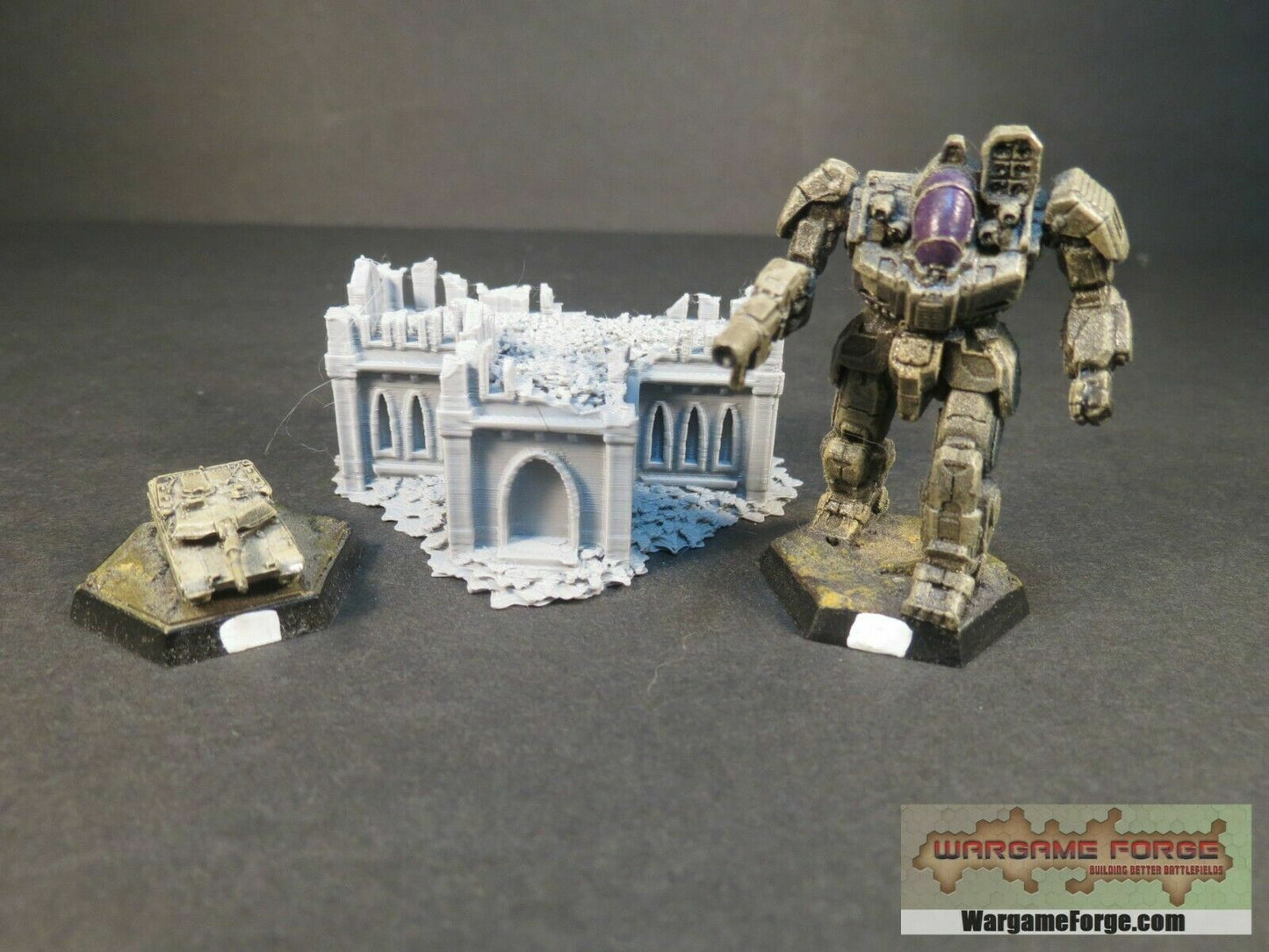 Gothic Epic Ruined Building 6 | Tabletop Wargame Terrain | Battletech | Warhammer