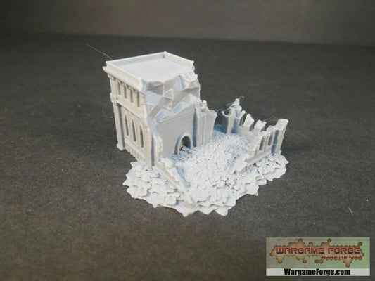 Gothic Epic Ruined Building 9 | Tabletop Wargame Terrain | Battletech | Warhammer