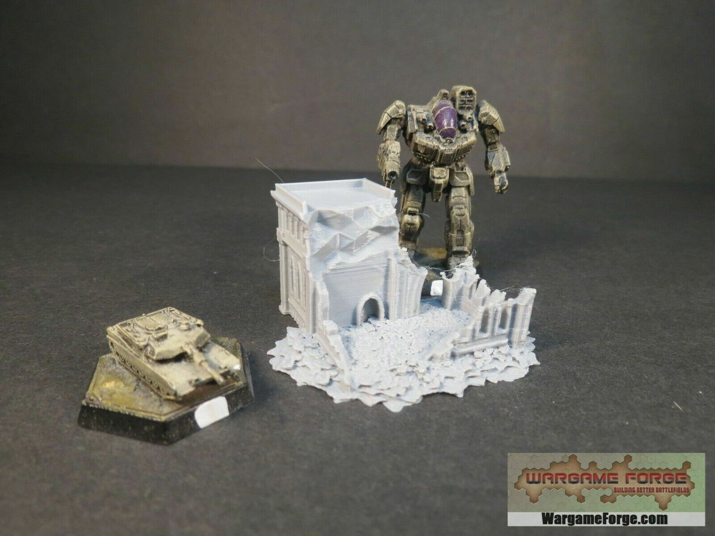 Gothic Epic Ruined Building 9 | Tabletop Wargame Terrain | Battletech | Warhammer
