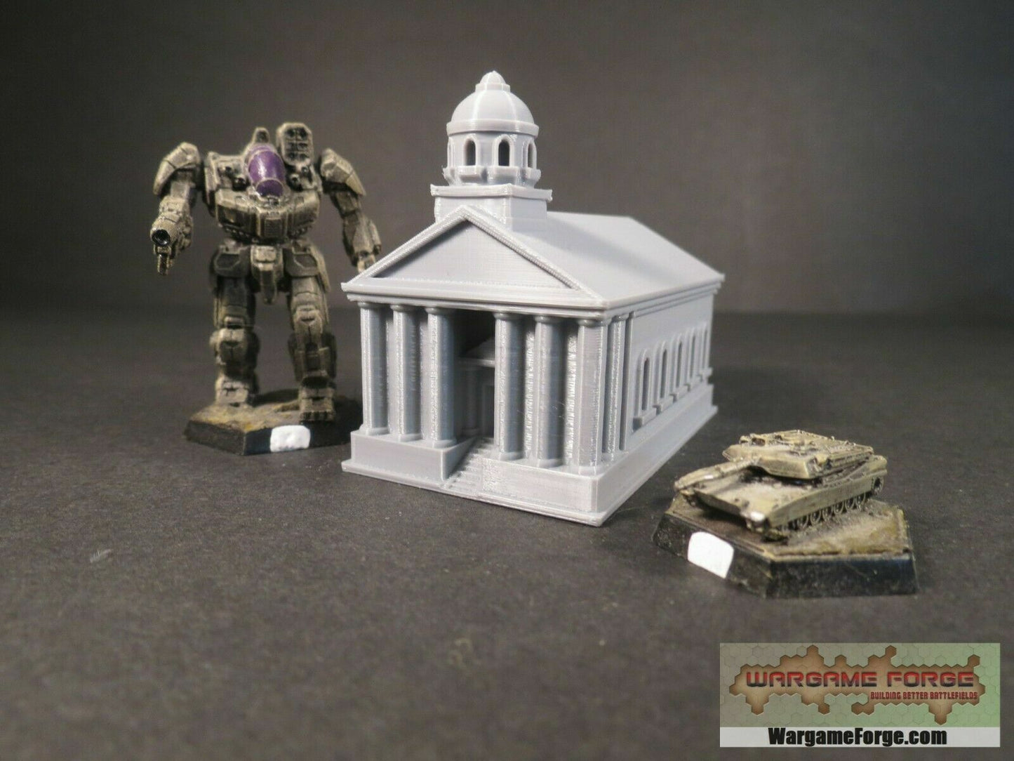 Modern Courthouse | Tabletop Wargame Terrain | Battletech | Warhammer