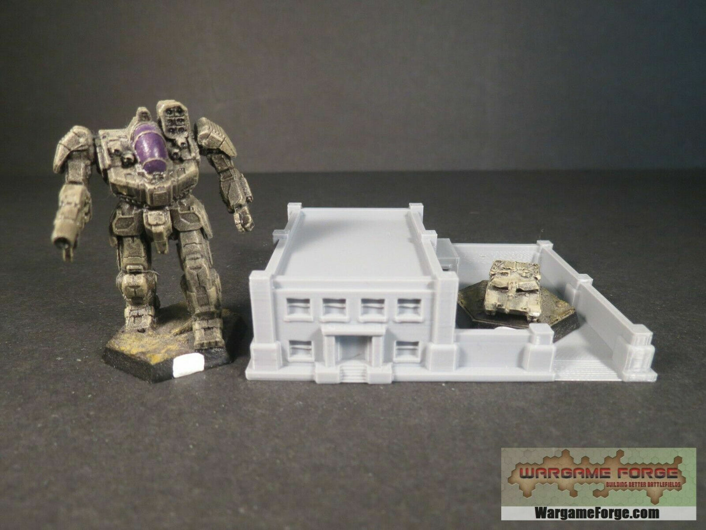 Modern Police Station | Tabletop Wargame Terrain | Battletech | Warhammer