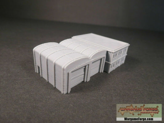 Modern Fire Station | Tabletop Wargame Terrain | Battletech | Warhammer