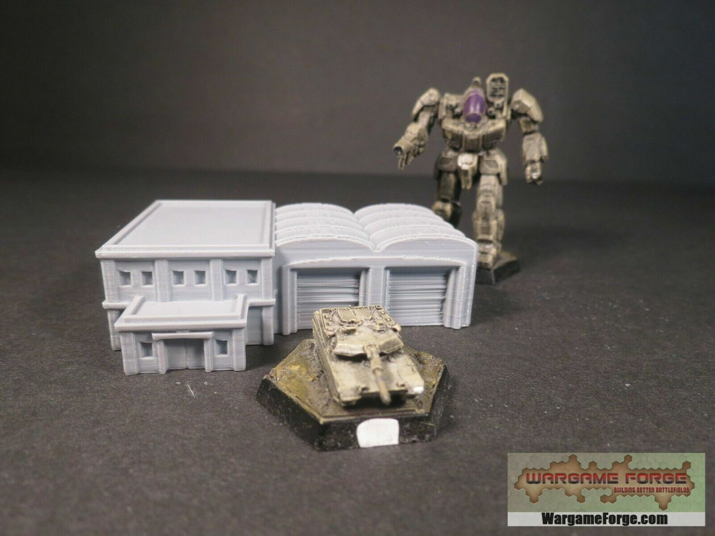Modern Fire Station | Tabletop Wargame Terrain | Battletech | Warhammer