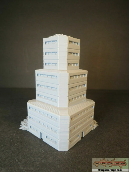 Ruined Sci-Fi Building 14 | Tabletop Wargame Terrain | Battletech | Warhammer