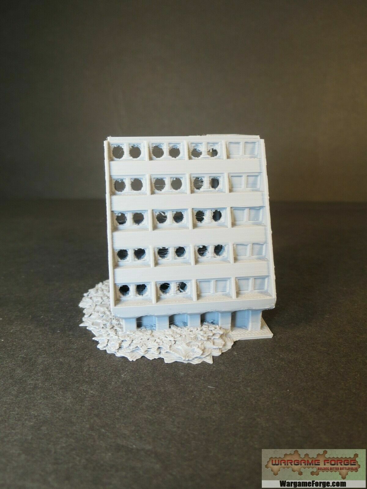 Ruined Sci-Fi Building 20 | Tabletop Wargame Terrain | Battletech | Warhammer