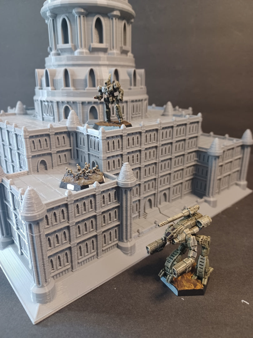 Gothic Imperial Senate Building - Tabletop Wargame Terrain Battletech Warhammer