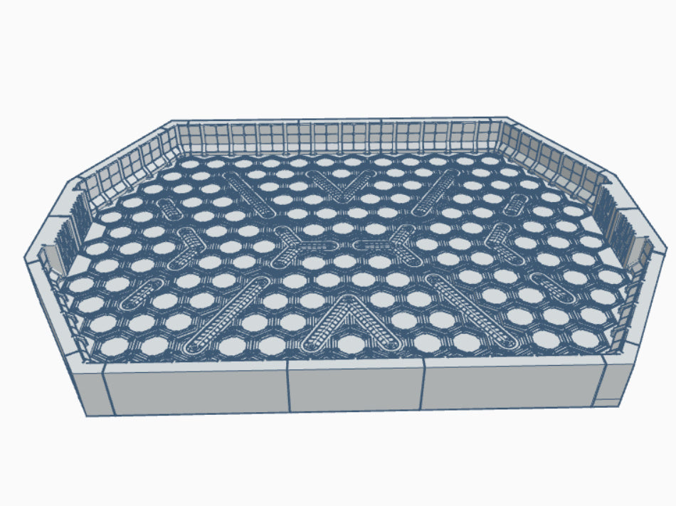 Mech Arena, Battlemechs 3D Printed Tabletop War Game Terrain Battletech / Steiner Inspired / Customizable Area / Tournament Style Mech Arena