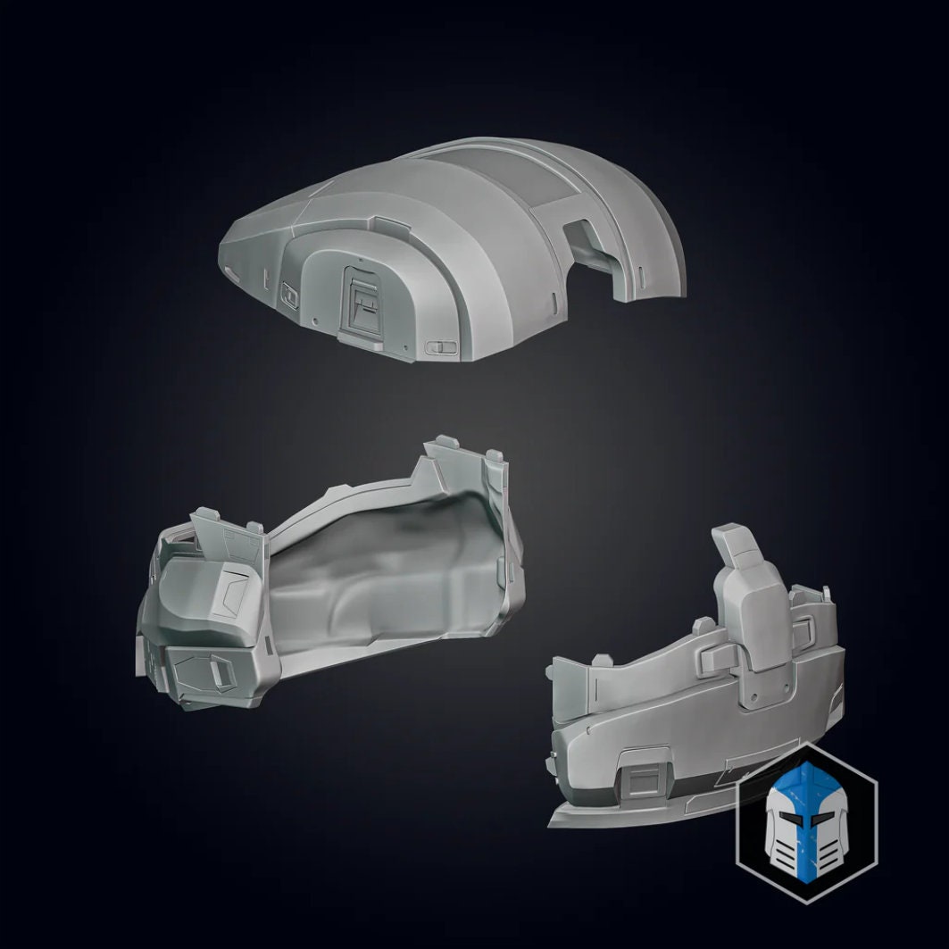 Halo Infinite Cavallino Helmets - 3D Printed Full-Size - Master Chief's Helmet for Cosplay, Collectors, and Gamers