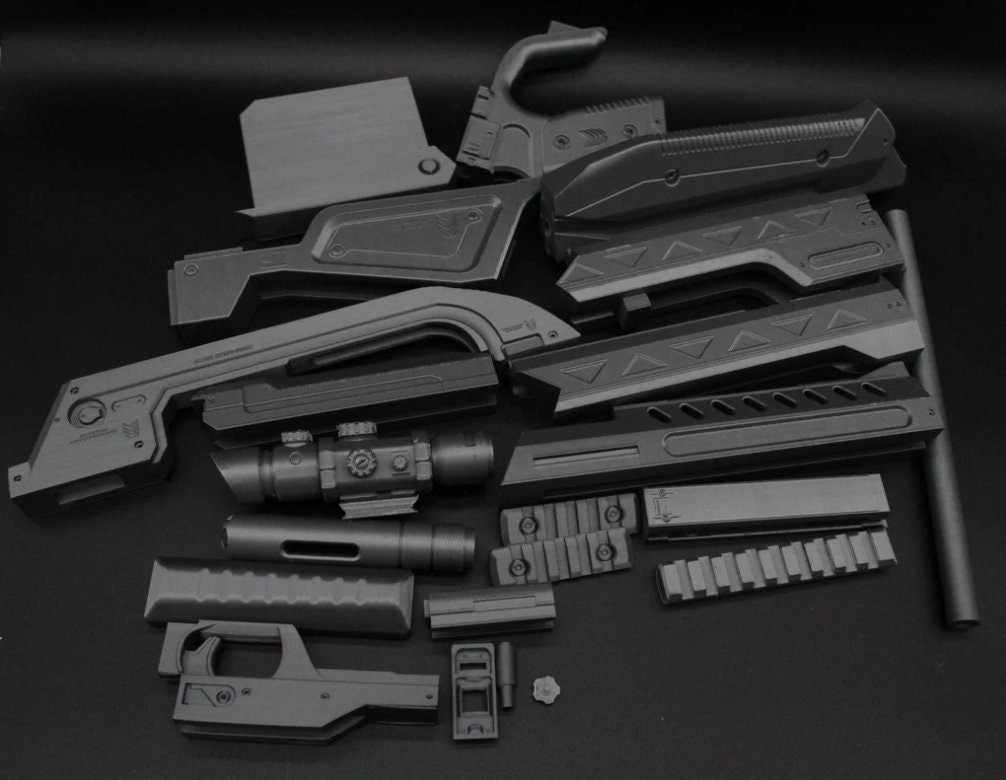 Halo Infinite BR Replica - 3D Printed Full-Size - Master Chief's Weaponry for Cosplay, Collectors, and Gamers