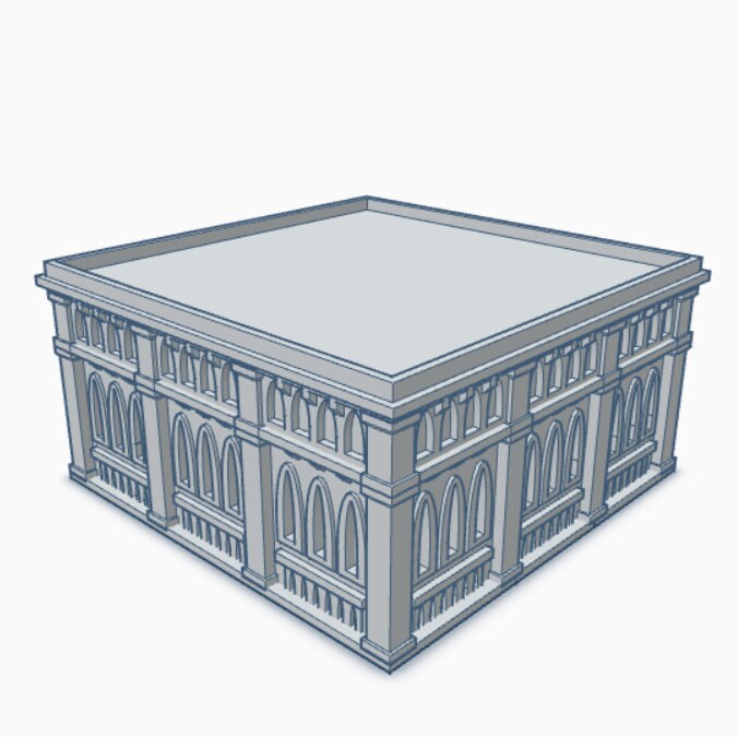 Gothic Building 100 (G100), Tabletop War Game Terrain Battletech