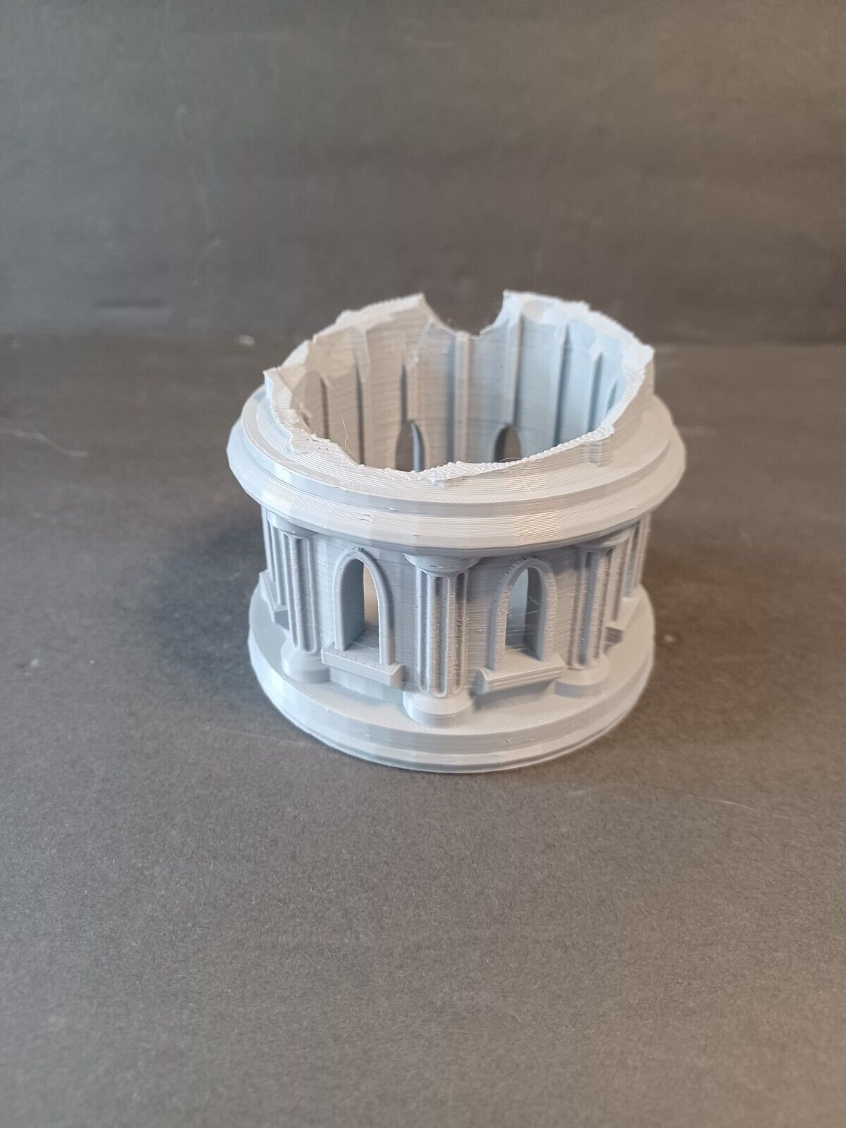 Gothic Ruined Imperial Senate Building, Tabletop War Game Terrain Battletech