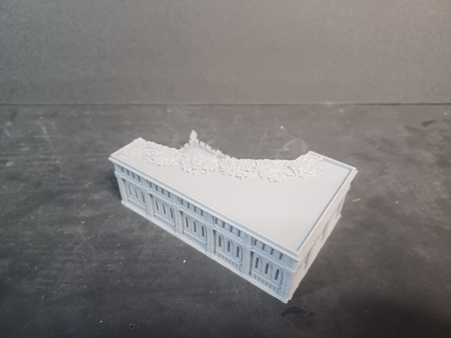 Gothic Ruined Building 108, Tabletop War Game Terrain Battletech