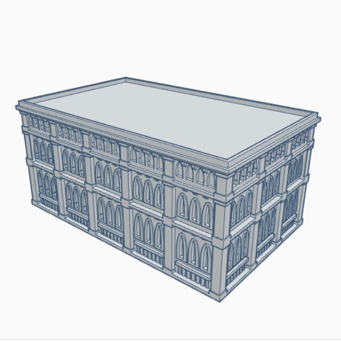 Gothic Building 109, Tabletop War Game Terrain Battletech