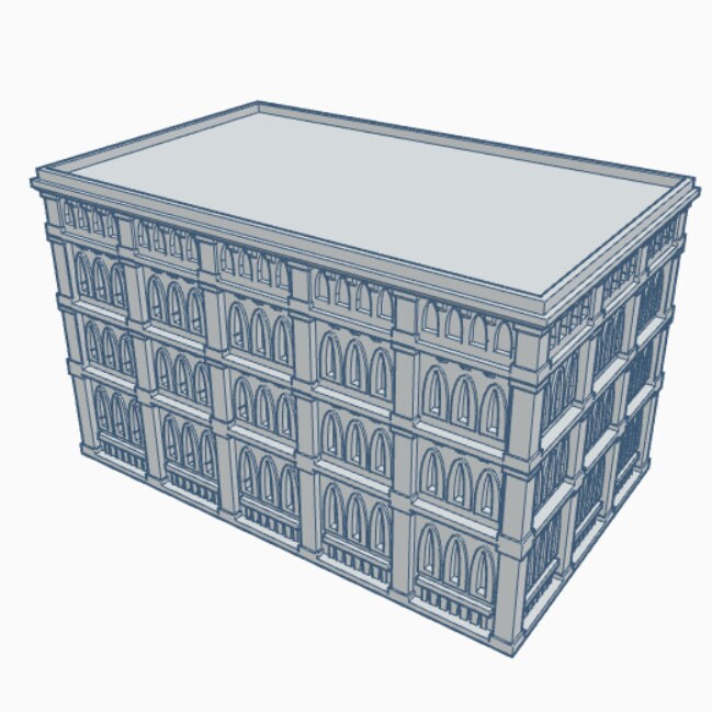 Gothic Building 110 (G110), Tabletop War Game Terrain Battletech