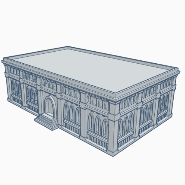 Gothic Building 108, Tabletop War Game Terrain Battletech