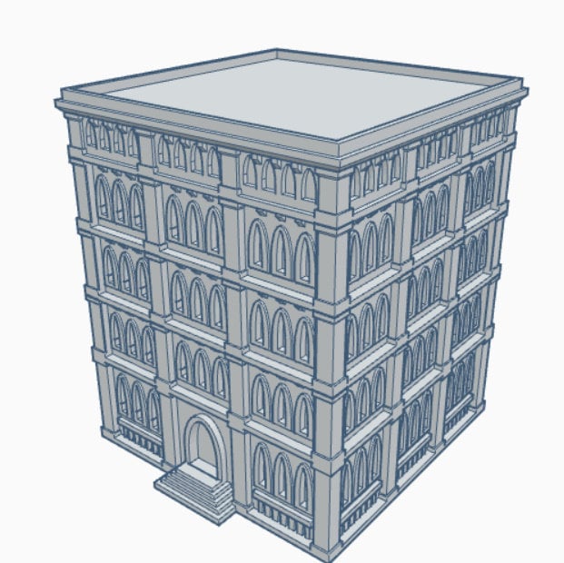 Gothic Building 103 (G103), Tabletop War Game Terrain Battletech