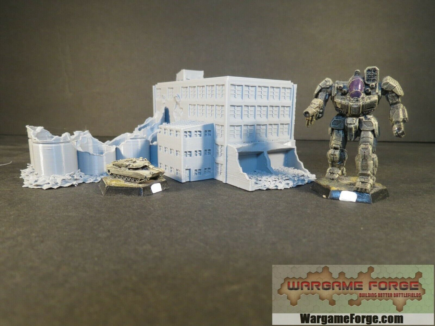 Ruined Food Processing Plant 10 - Tabletop War Game Terrain Battletech