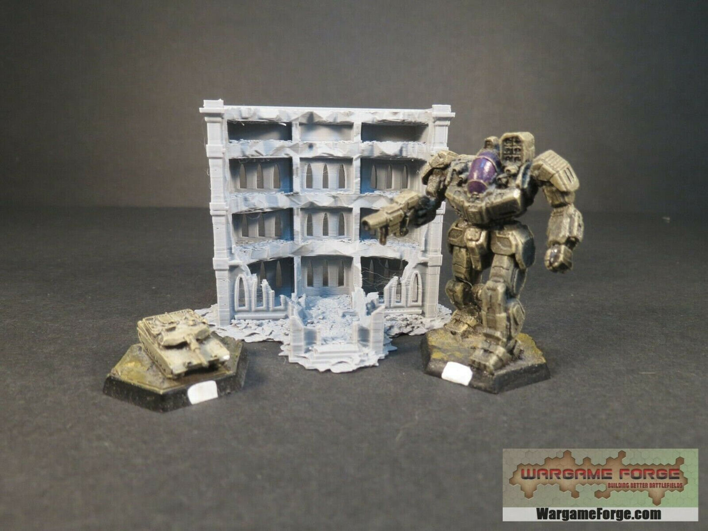 Gothic Epic Ruined Building 7 - Tabletop War Game Terrain Battletech