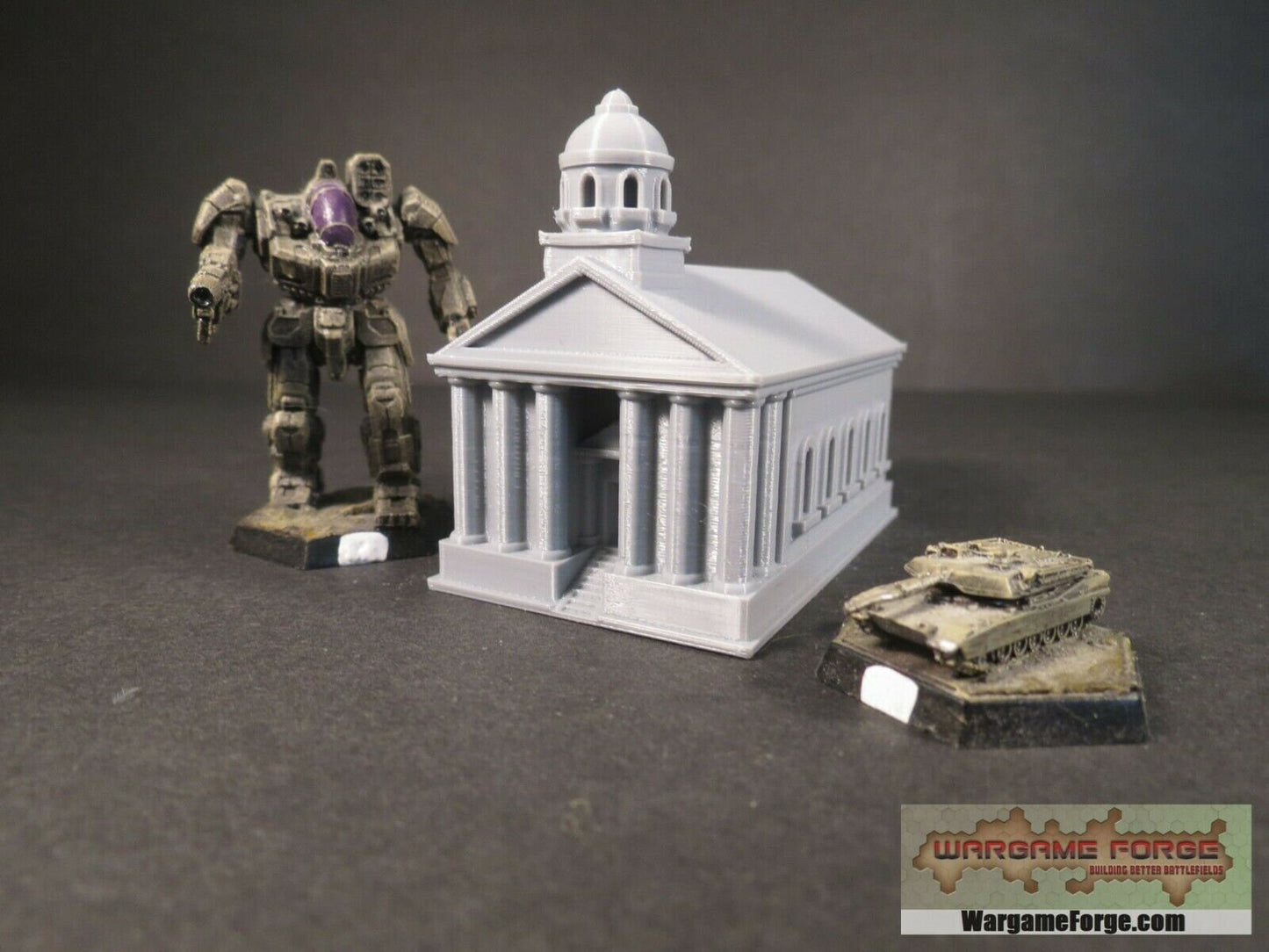 Modern Courthouse, Tabletop War Game Terrain Battletech