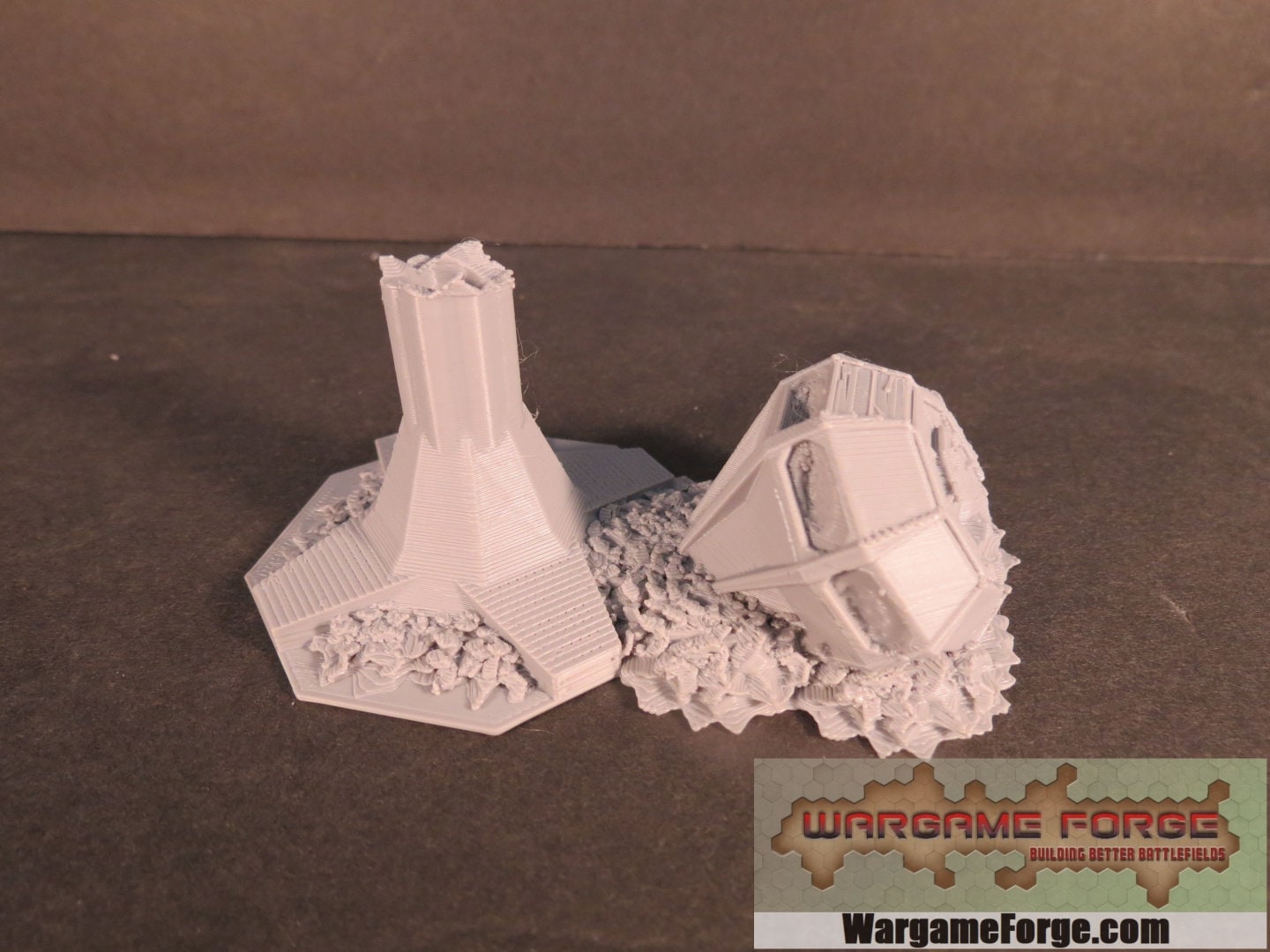 Ruined Air Control Tower, Tabletop War Game Terrain Battletech