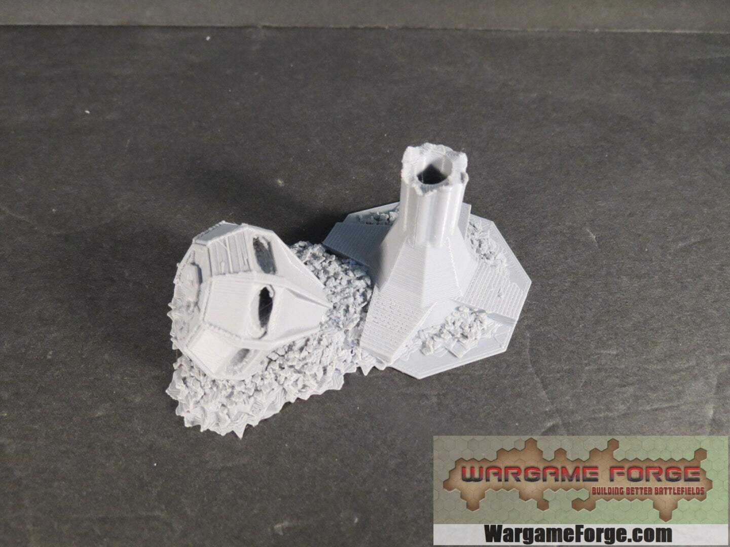 Ruined Air Control Tower, Tabletop War Game Terrain Battletech