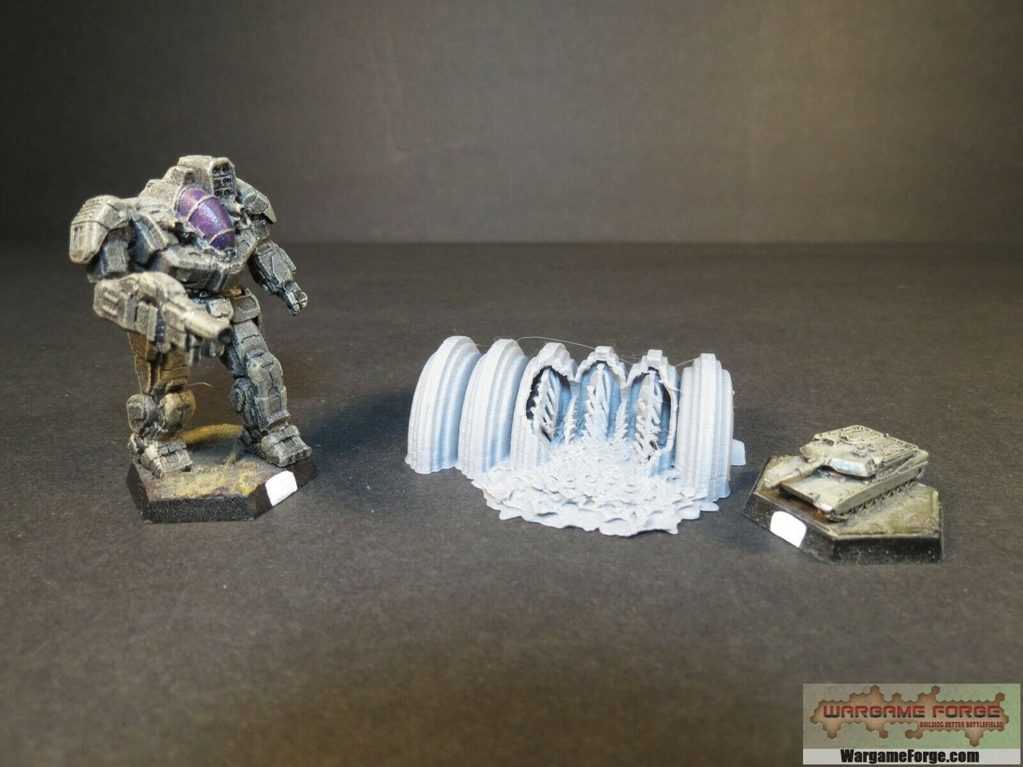 SF21 Ruined Fusion Generator - Tabletop War Game Terrain Battletech