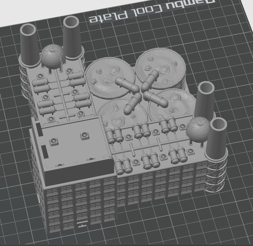 Modern Chemical Plant, Tabletop War Game Terrain Battletech