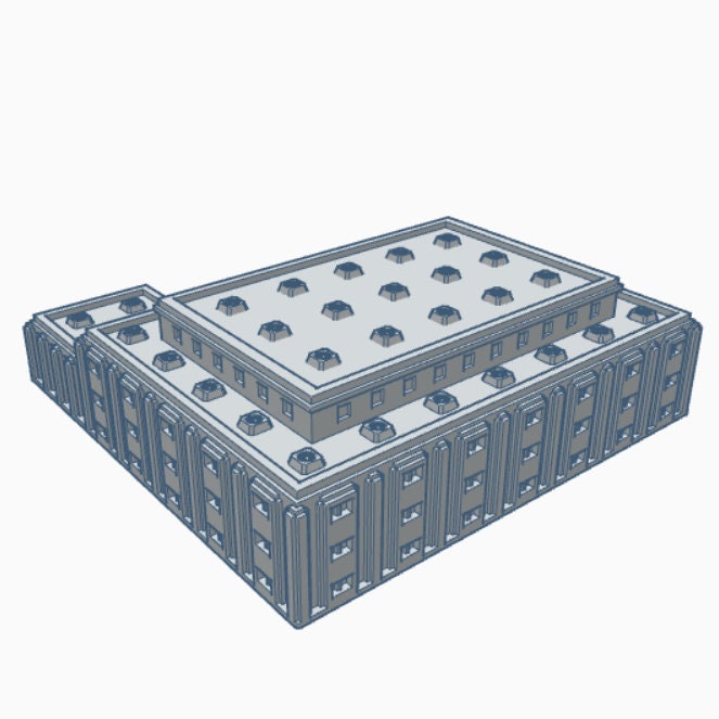 Manufacturing Plant, Tabletop War Game Terrain Battletech