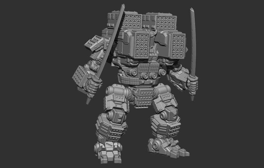 Dragon Brokeback KAZE (By PMW) - Alternate Battletech Mechwarrior Miniatures
