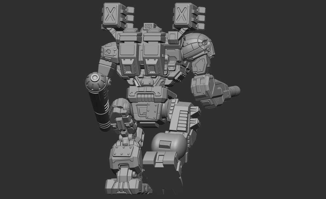 Ripper 12X Alt Pose (By PMW)- Alternate Battletech Mechwarrior Miniatures