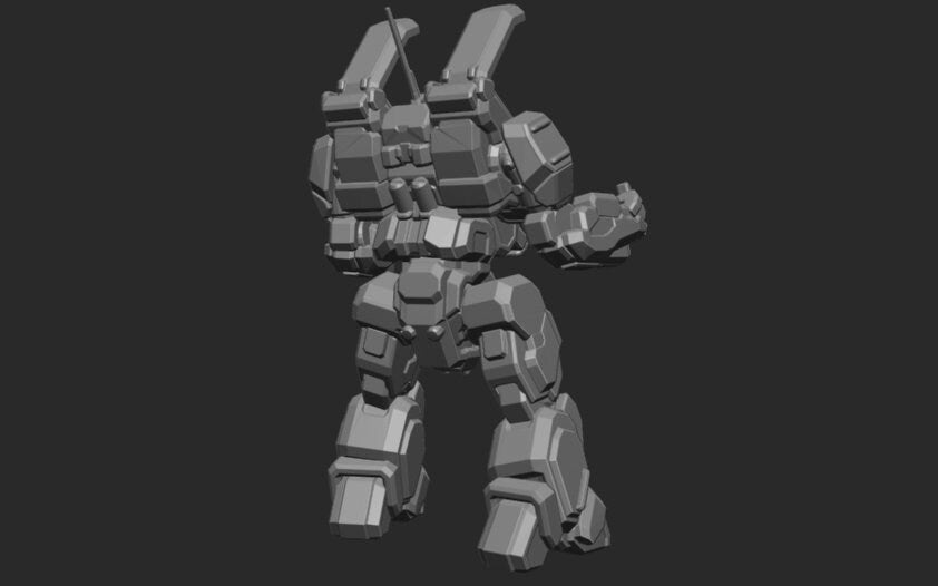 ARC-1A "Archer-Bird Salute"- Alternate Battletech Mechwarrior Miniatures
