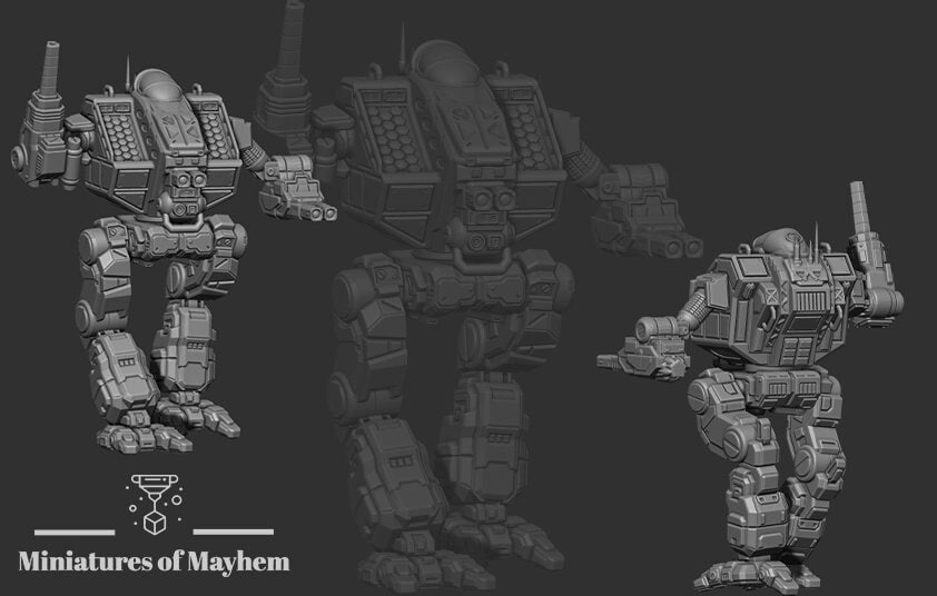 Demiurge D (By PMW) - Alternate Battletech Mechwarrior Miniatures