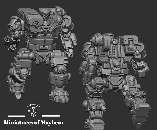 Brokeback Knight 7M Alt (By PMW) - Alternate Battletech Mechwarrior Miniatures