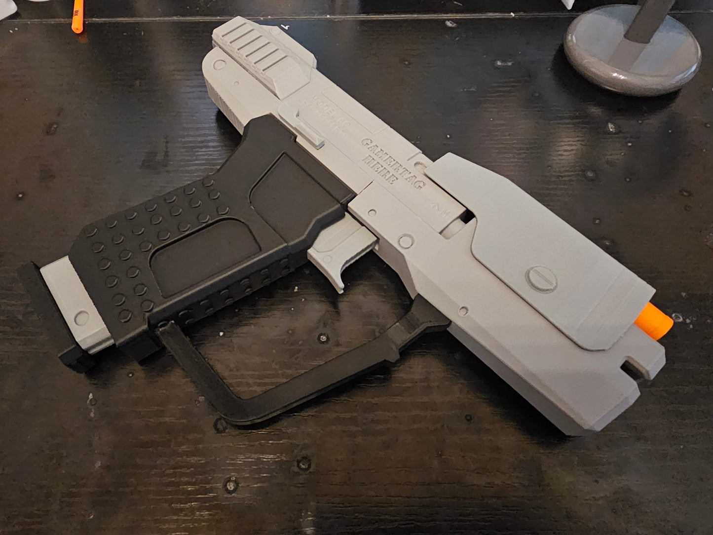 Halo Magnum M6G 1:1 Replica - 3D Printed Full-Size - Master Chief's Weaponry for Cosplay, Collectors, and Gamers, Customizable