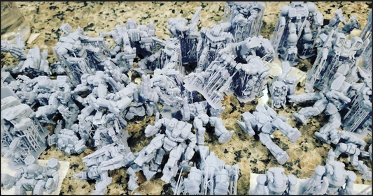 Broken / Incomplete Battlemechs For Terrain Debris