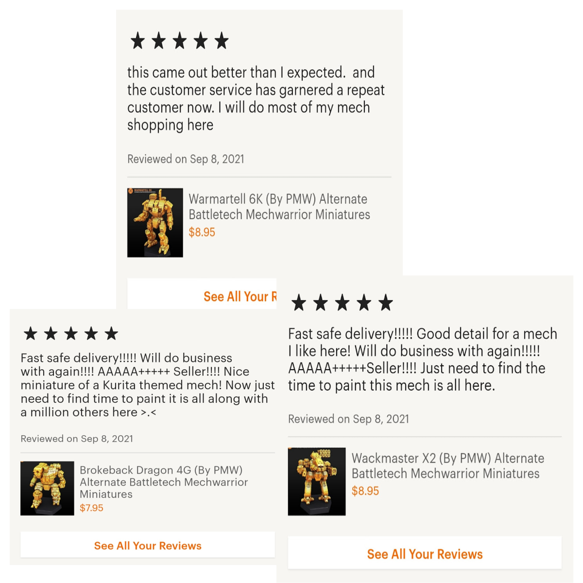 NVA-Prime "Black Hawk" - Alternate Battletech Mechwarrior Miniatures