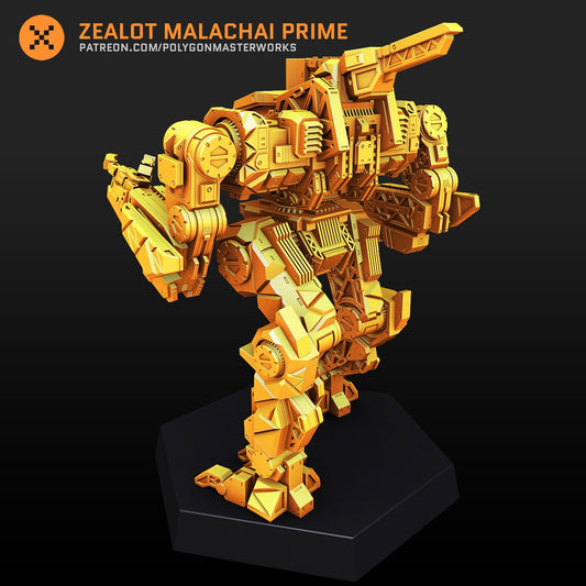 Zealot Malachai Prime (By PMW) Alternate Battletech Mechwarrior Miniatures