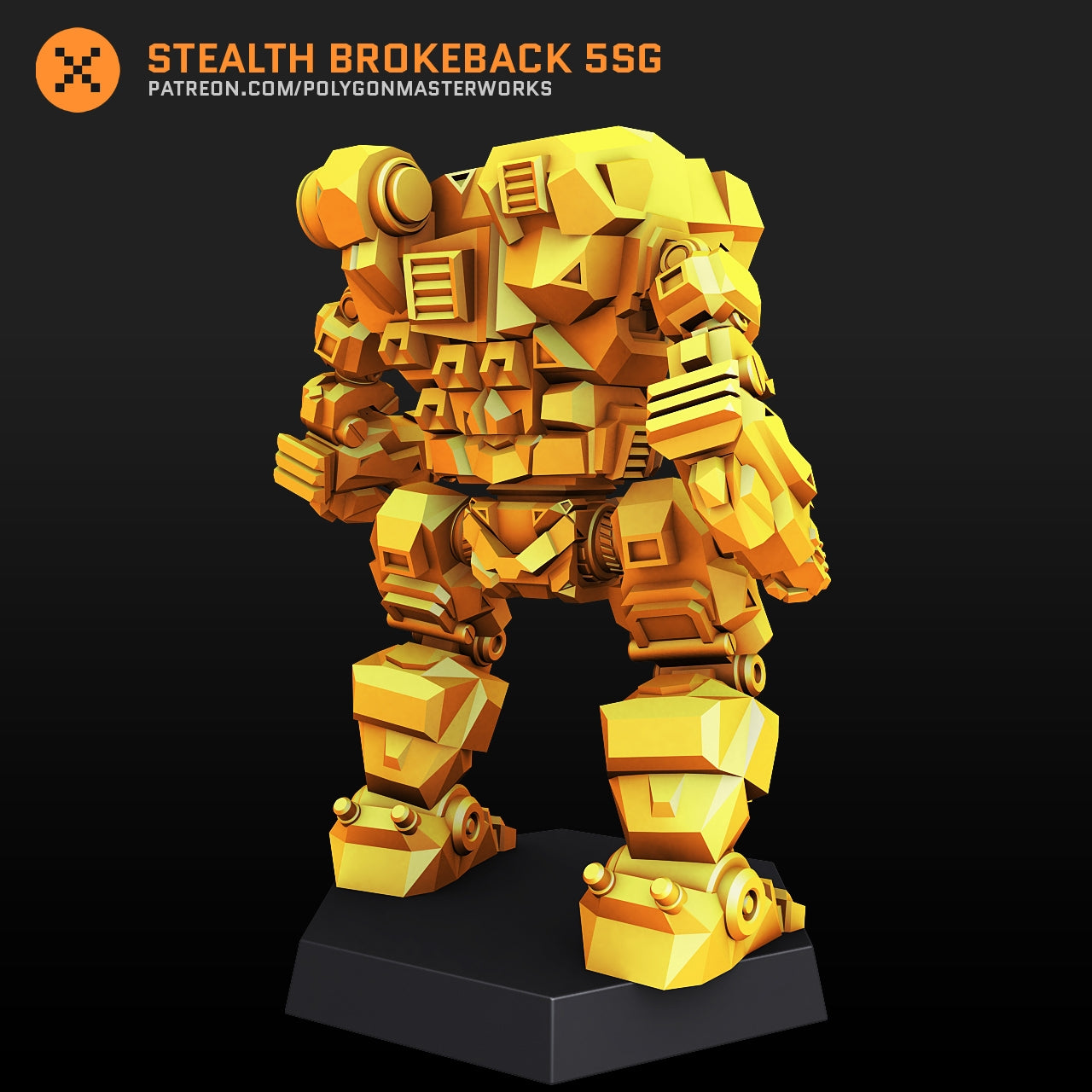 Stealth Brokeback 5SG (By PMW) Alternate Battletech Mechwarrior Miniatures