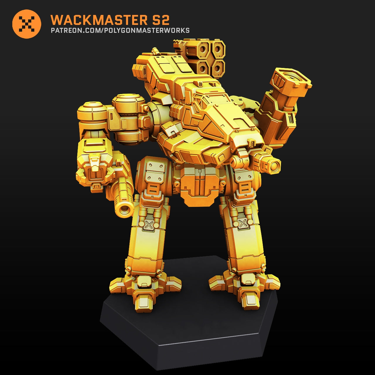 Wackmaster S2 (By PMW) Alternate Battletech Mechwarrior Miniatures