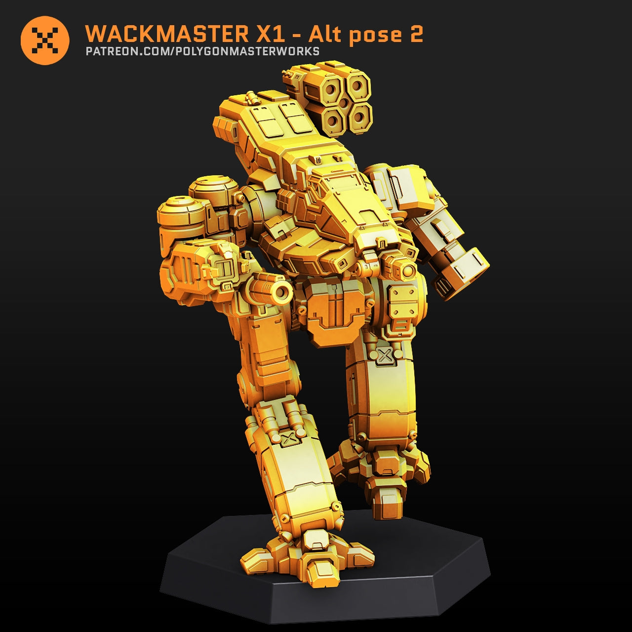 Wackmaster MWO X1 Alt 2 (By PMW) Alternate Battletech Mechwarrior Miniatures