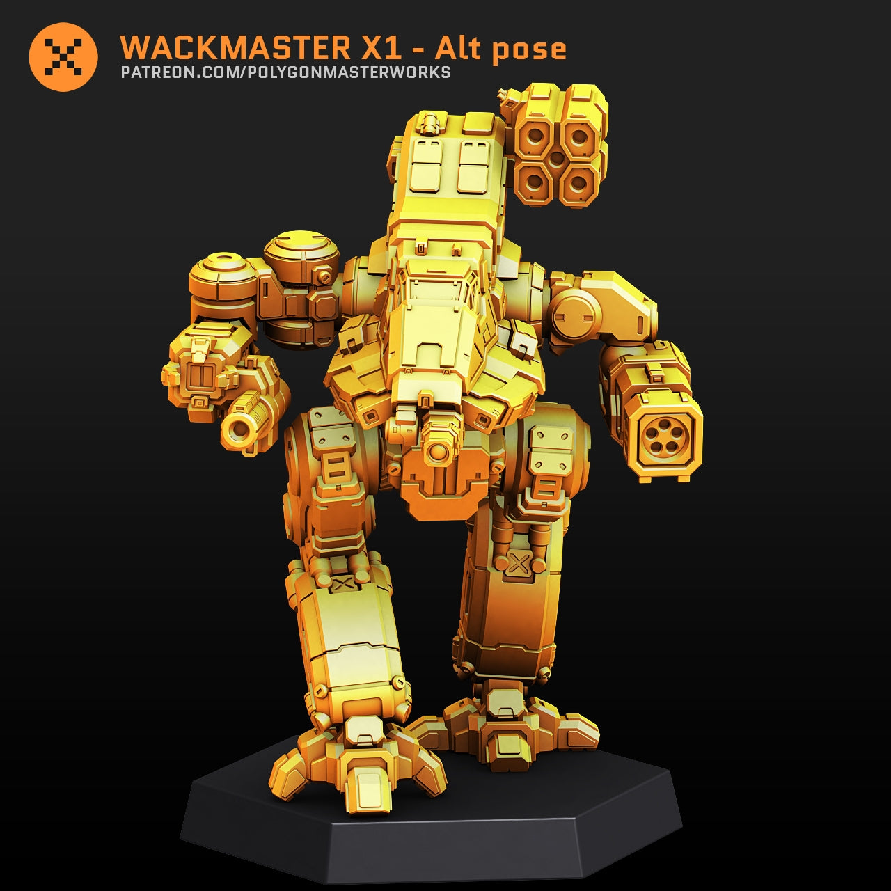 Wackmaster MWO X1 Alt (By PMW) Alternate Battletech Mechwarrior Miniatures