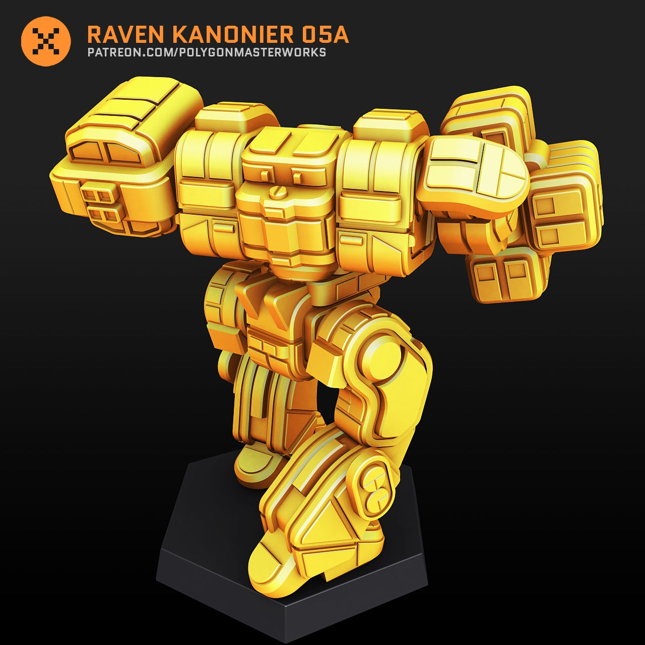 Raven Kanonier 05A (By PMW) Alternate Battletech Mechwarrior Miniatures