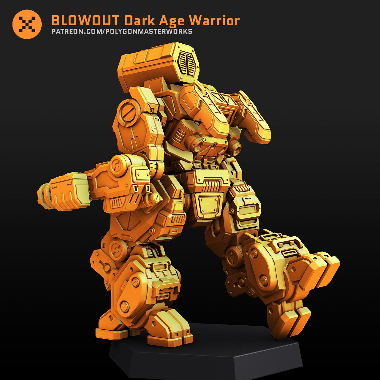 BLOWOUT Dark Age Warrior (By PMW) Alternate Battletech Mechwarrior Miniatures
