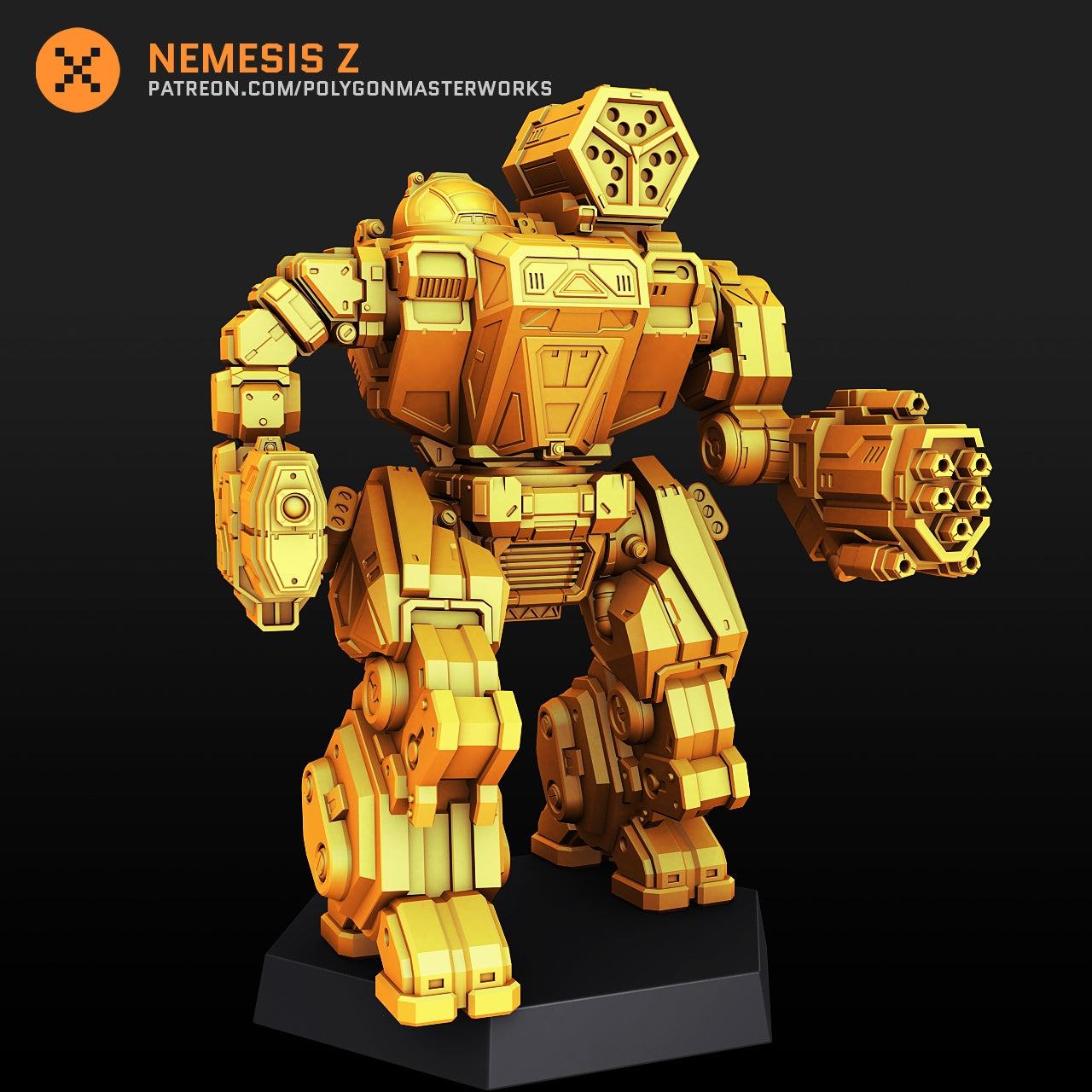 Nemesis Z (by Pmw) Alternate Battletech Mechwarrior Miniatures – Stickurama